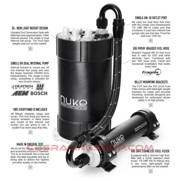 Image de 2G Fuel Surge Tank Kit for internal fuel pumps