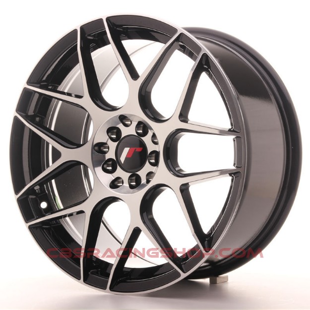 Picture of JR-Wheels JR18 Wheels Gloss Black Machined 18 Inch 8.5J ET40 5x112/114.3