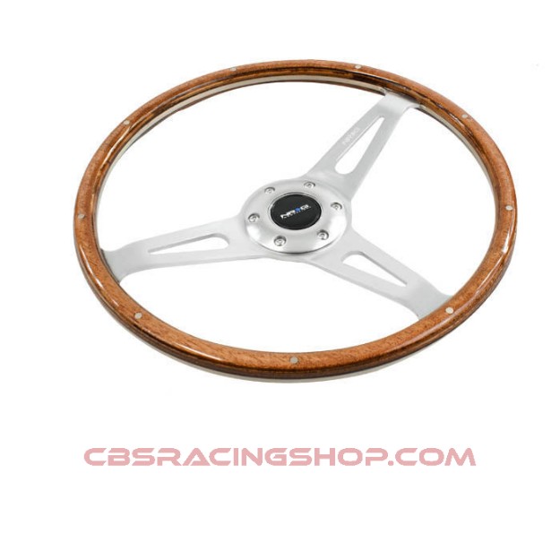 NRG Steering Wheel 0mm Wood Silver
