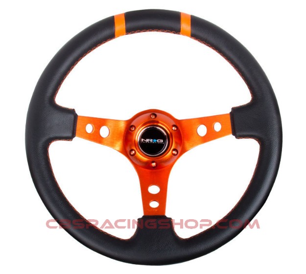 NRG Steering Wheel 75mm Leather Orange