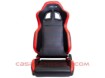 NRG Adjustable Seats Leather Black – Red Left & Right