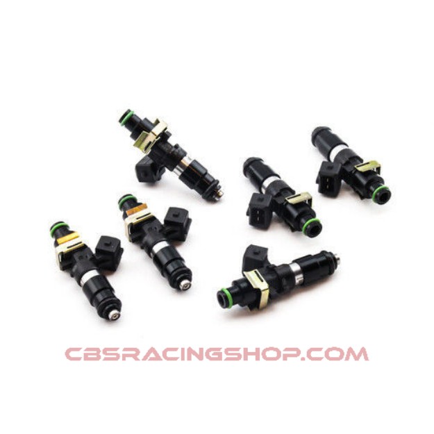 Afbeeldingen van Set of 6 DW 1200 cc/min injectors (part no. 16MX-11-1200-6) - Deatschwerks