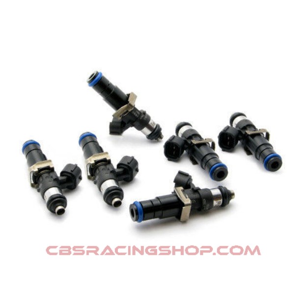 Afbeeldingen van Set of 6 DW 2200 cc/min injectors (part no. 16S-08-2200-6, high impedance) - Deatschwerks