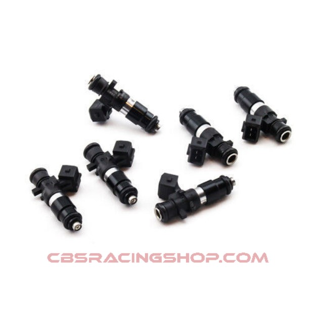 Afbeeldingen van Set of 6 DW 1200 cc/min injectors (part no. 16MX-06-1200-6) - Deatschwerks