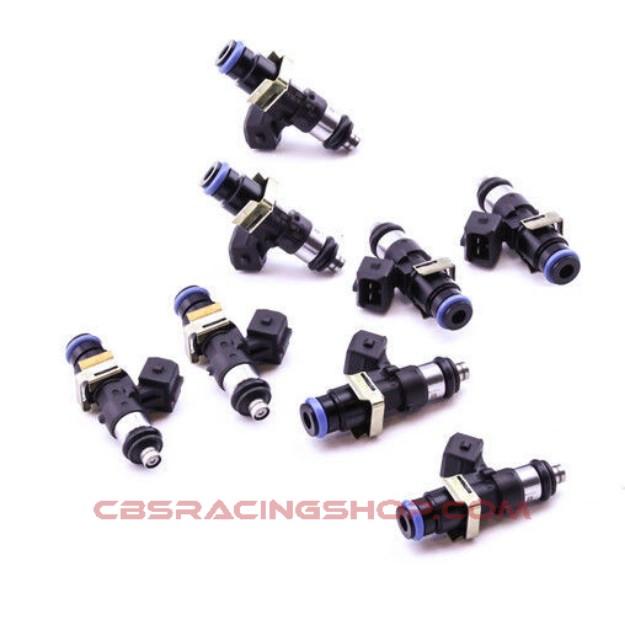 Afbeeldingen van Set of 8 DW 1500 cc/min injectors (part no. 16M-03-1500-8) - Deatschwerks