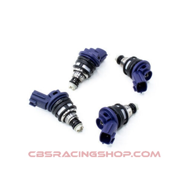 Afbeeldingen van Set of 4 DW 740 cc/min injectors (part no. 01J-00-0740-4) - Deatschwerks