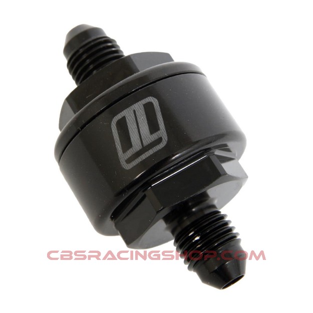Billede af Billet Turbo Oil Feed Filter 44um -4AN – Black