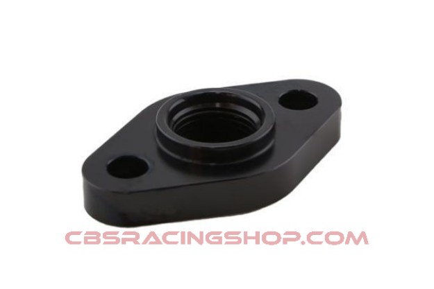 Picture of Billet Turbo Drain adapter with Silicon O-ring. 52.4mm mounting hole center - Large frame universal fit.