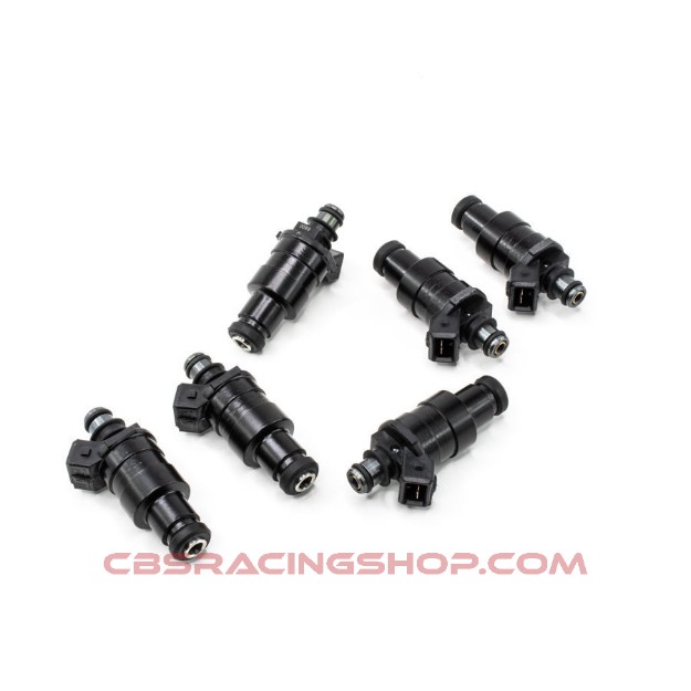 Afbeeldingen van Set 6 DW 1200 cc/min universal injectors (part no. 42M-11-1200-6) - Deatschwerks