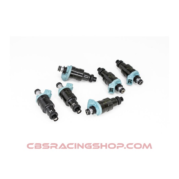 Afbeeldingen van Set of 6 DW 450 cc/min universal injectors (part no. 42M-11-0450-6) - Deatschwerks