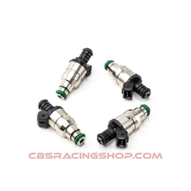 Afbeeldingen van Set of 4 DW 1800 cc/min universal injectors (part no. 42M-14-1800-4) - Deatschwerks