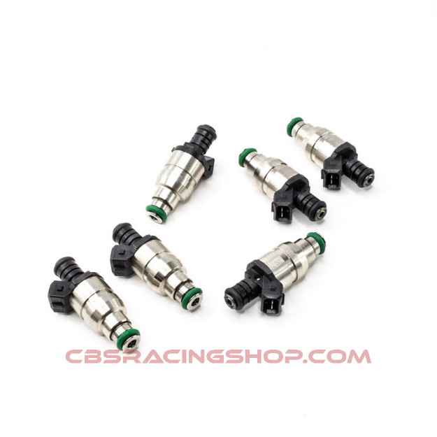 Afbeeldingen van Set of 6 DW 1800 cc/min universal injectors (part no. 42M-14-1800-6) - Deatschwerks