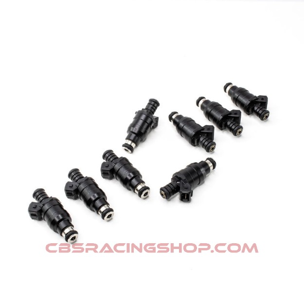 Afbeeldingen van Set of 8 DW 1200 cc/min universal injectors (part no. 42M-14-1200-8) - Deatschwerks