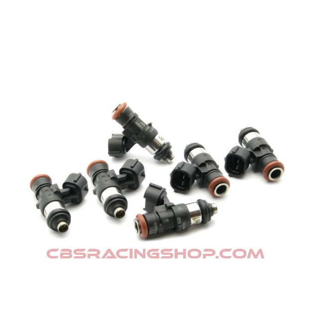 Afbeeldingen van Set of 6 Bosch EV14 2200 cc/min short universal injectors (part no. 16S-00-2200-6)