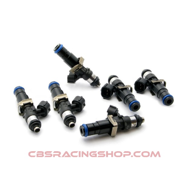 Afbeeldingen van Set of 6 Bosch EV14 2200 cc/min Long universal injectors (part no. 16S-13-2200-6)