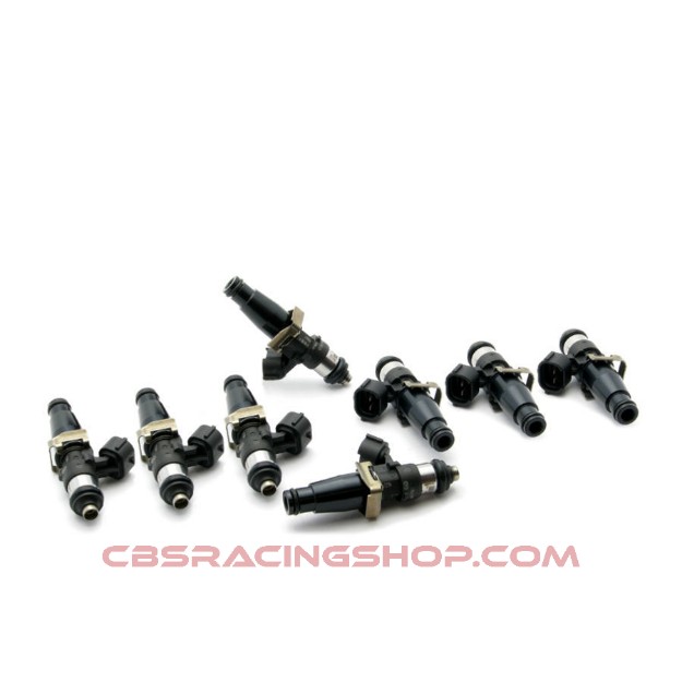 Afbeeldingen van Set of 8 Bosch EV14 2200 cc/min Long universal injectors (part no. 16S-11-2200-8)