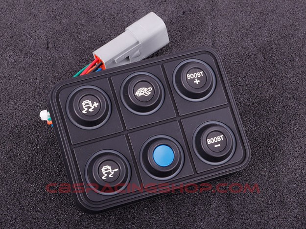 Picture of CAN keypad (6 keys) multi color LED - MaxxECU