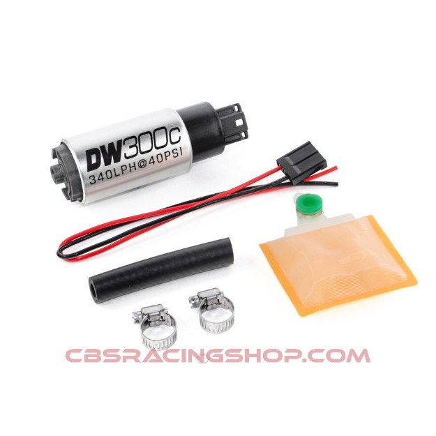 Image de 340lph Compact Fuel Pump With Out Clips W/ 9-1000 Install Kit - DeatschWerks