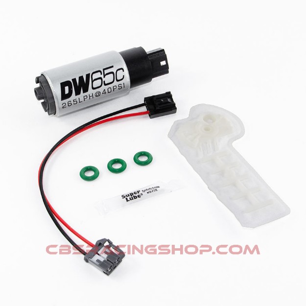 Bild von 265lph Compact Fuel Pump W/ 1010 Install Kit - Deatschwerks