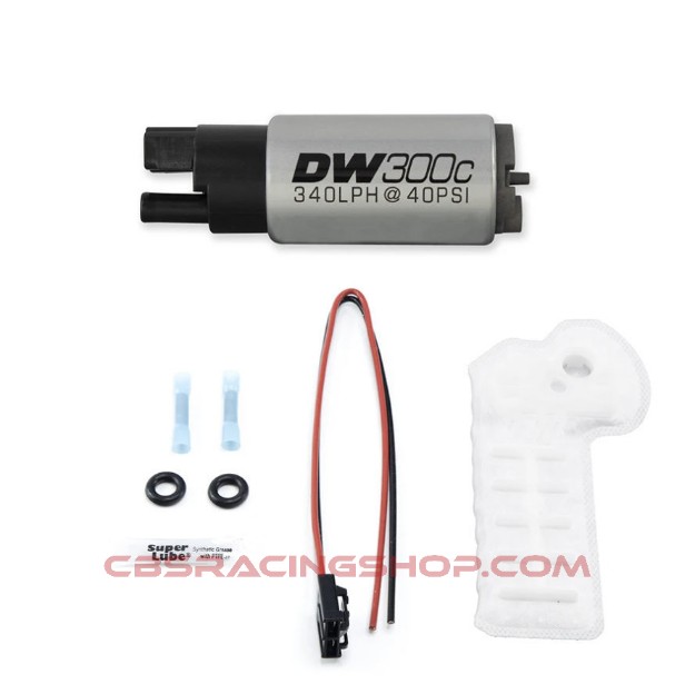 Image de 340lph Compact Fuel Pump With Out Clips W/ 9-1033 Install Kit - Deatschwerks