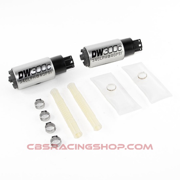 Image de 340lph Compact Fuel Pump With Out Clips W/ 9-1033 Install Kit - Deatschwerks