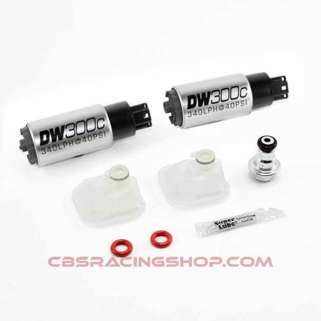 Image de 340lph Compact In-Tank Fuel Pump W/ 9-1039 Install Kit - Deatschwerks