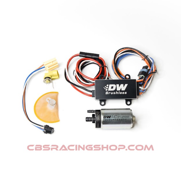 Picture of 440lph In-Tank Brushless Fuel Pump W/ 9-0908 Install Kit + C102 Controller - Deatschwerks