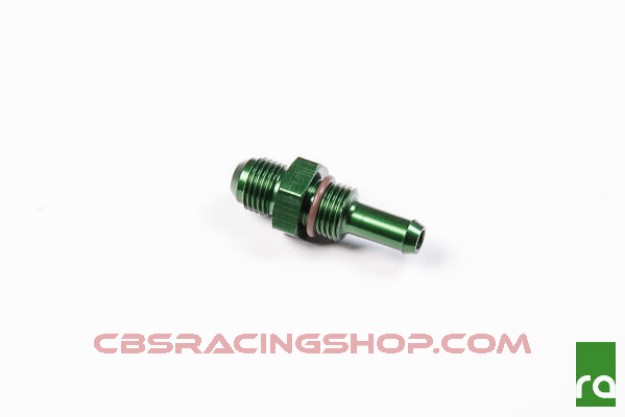 Afbeeldingen van 8.5Mm Barb To 6An Bulkhead Fitting - Radium