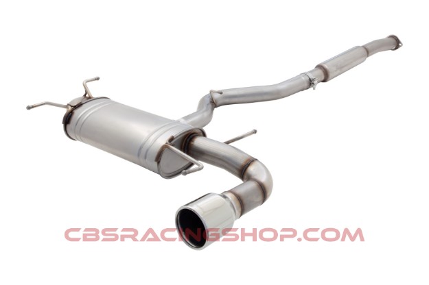 Picture of Subaru WRX Hatch-Back 2007-2011 Raw 409 Stainless Steel 3" High Flow Cat-Back System (E4-SW08-CBS) - XForce