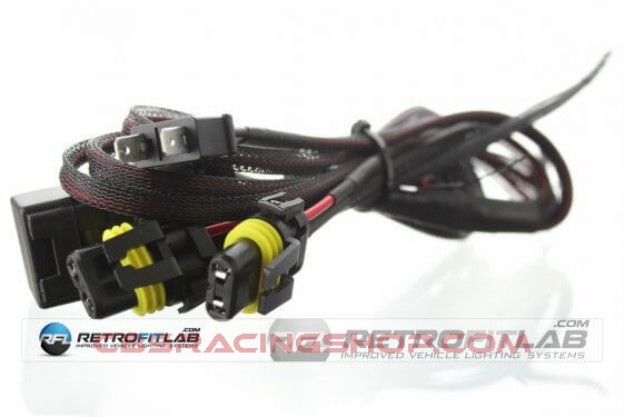Picture of H4 motorcycle wire harness double - Aharon