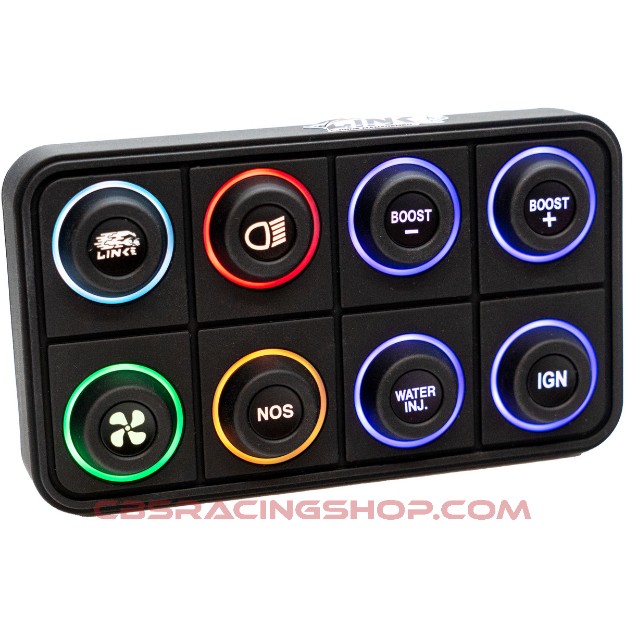 Picture of 8 key (2x4) CAN Keypad with interchangeable 15mm inserts (sold separately) (CANKEYPAD8) - Link