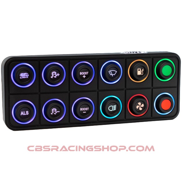 Image de 12 key (2x6) CAN Keypad with interchangeable 15mm inserts (sold separately) (CANKEYPAD12) - Link