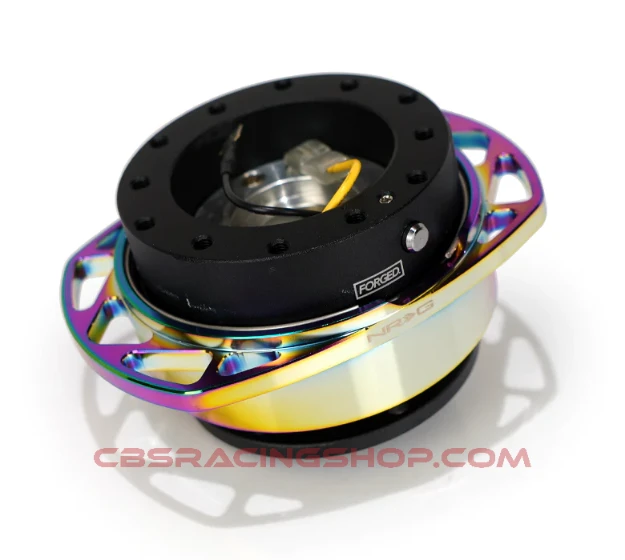 Bild von NRG Quick Release Kit Gen 257 - Black Body / Neochrome Cutout Ring