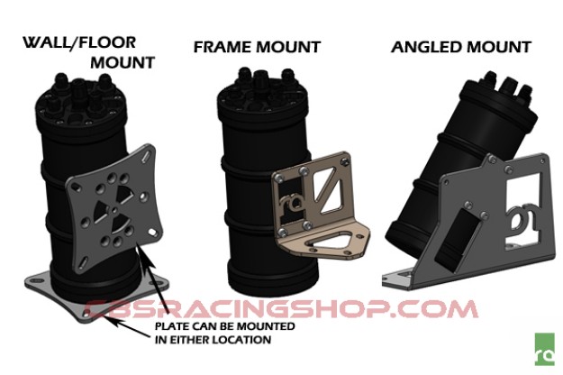 Bild von Fuel Surge Tank Mounting Bracket, Universal Frame Rail Mount - Radium