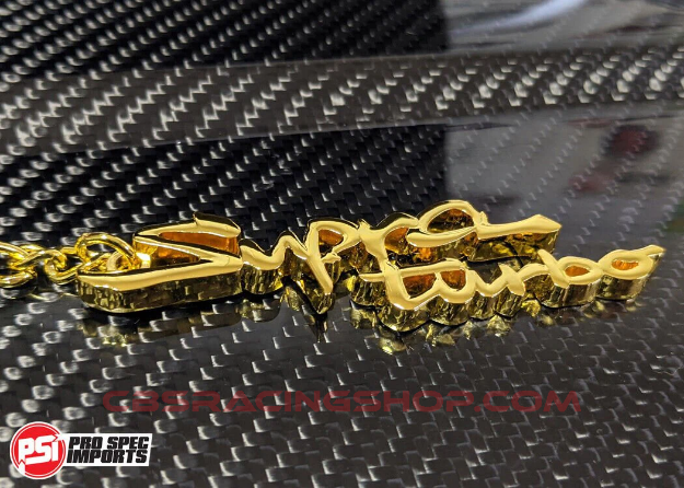 Afbeeldingen van MK4 Supra Turbo Keychain, Gold - PSI Pro Spec Imports