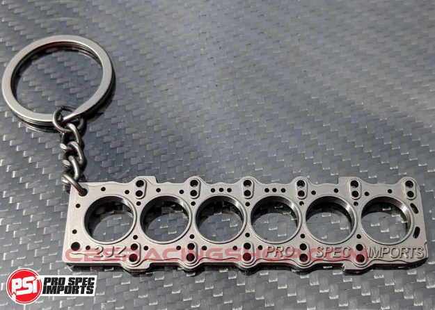 Afbeeldingen van 2JZ Head Gasket Keychain - PSI Pro Spec Imports