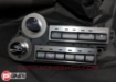 Afbeeldingen van JDM S1 Supra Interior - Brushed Stainless Billet HVAC Mega 8pc Combo, Black Dials - "S" logo - PSI Pro Spec Imports