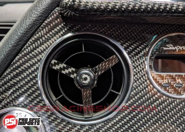 Bild von Carbon Fibre Fan Vent Face Plate - Supra, 1 x Carbon Fibre Vent Plate - PSI Pro Spec Imports