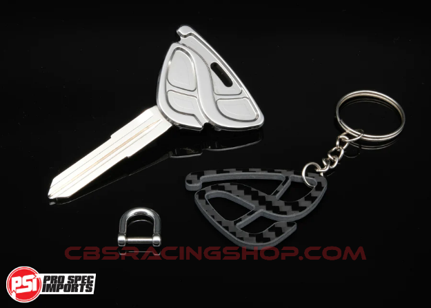 Afbeeldingen van FD3S RX7 Key Blank - Polished Titanium GR6 - PSI Pro Spec Imports