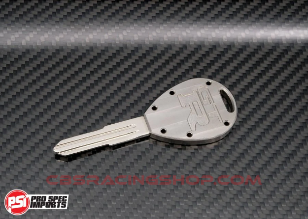 Afbeeldingen van Billet Titanium R32 / R33 Skyline GTR Key Blank - Machine Finish - PSI Pro Spec Imports