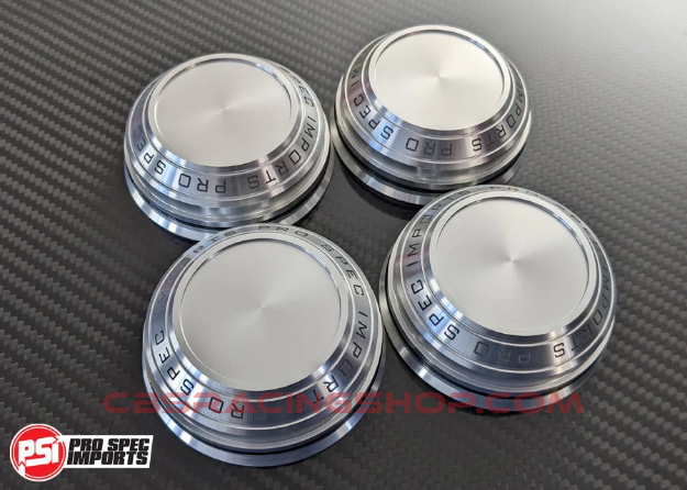 Picture of Volk Rays TE37SL/TE37 & Work Meister 18" S1 3P - Centre Caps For Toyota/Lexus - 60.1mm - Clear Anodized Machined Silver - PSI Pro Spec Imports