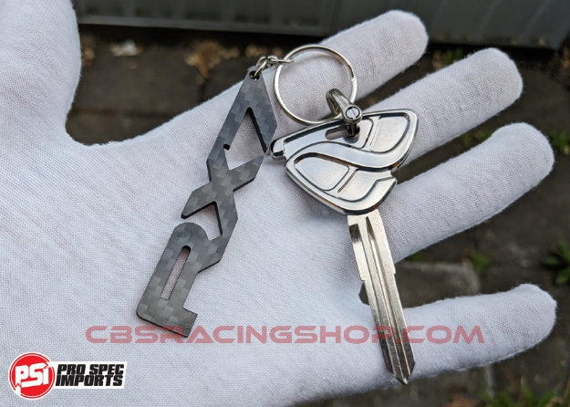 Afbeeldingen van FD3S RX7 Key Blank - Polished Titanium GR6, 3pc KEY-COMBO - PSI Pro Spec Imports