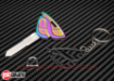 Bild von FD3S RX7 Key Blank - 'Neo Chrome PVD' Titanium GR6, 3pc KEY-COMBO - PSI Pro Spec Imports