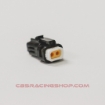 Billede af Connector Housing, Waterproof, Receptacle, 2 Ways, 2.5 mm, Socket Crimp Contacts