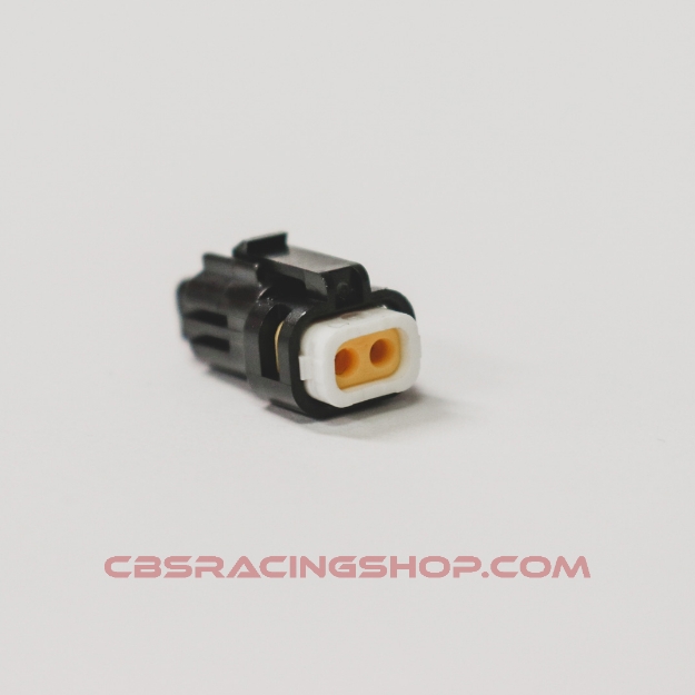 Billede af Connector Housing, Waterproof, Receptacle, 2 Ways, 2.5 mm, Socket Crimp Contacts