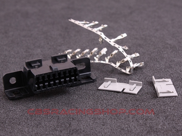 Image de Connector 16-way socket housing (OBD-2 connector for panel) - MaxxEcu