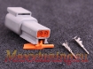 Bild von Connector 2-way pin housing DTM - MaxxEcu