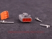 Picture of Connector 3-way socket housing DTM - MaxxEcu