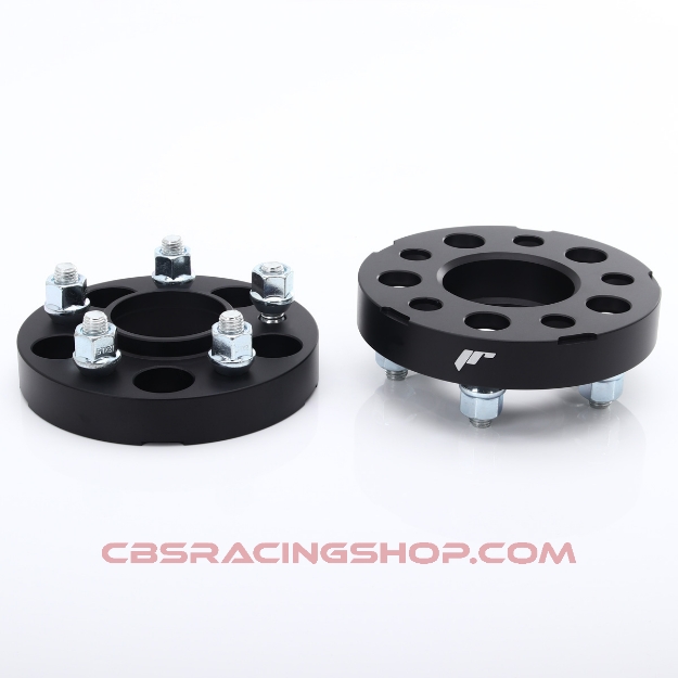Billede af 25 mm, 5x114,3 - 60,1 / M12x1.5 JRWA3 Aluminium Black, Wheel Spacers - JR Wheels