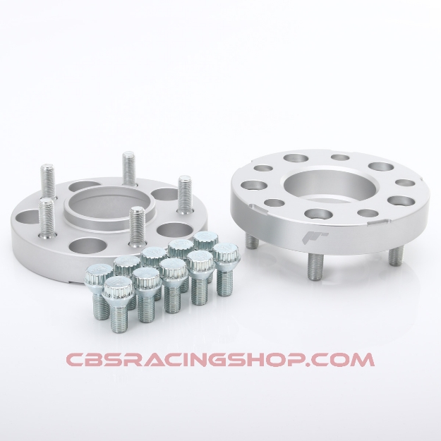 Picture of 15 mm, 5x112 - 57,1 / M14x1.5 -> M12x1.5 JRWA1 Aluminium Silver, Wheel Spacers - JR Wheels